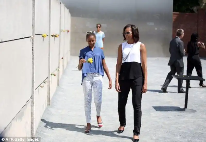 MICHELLE OBAMA E LE FIGLIE A BERLINO 