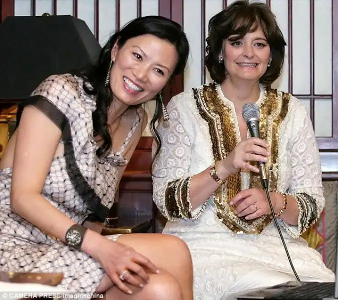 Wendi Deng and Cherie Blair