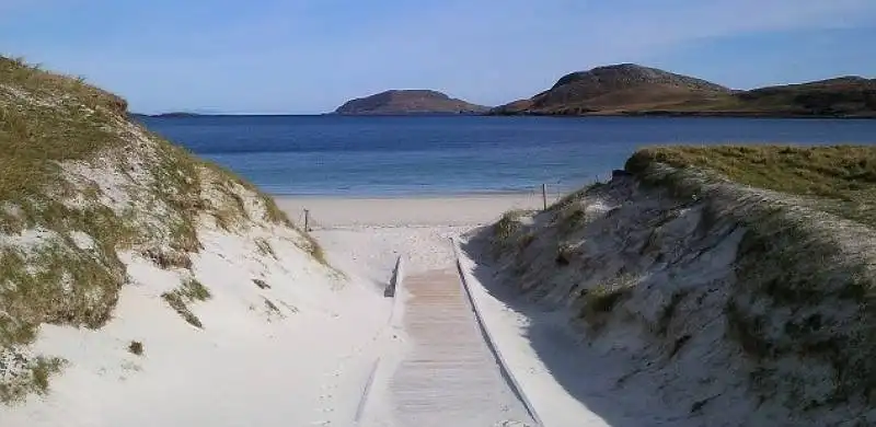 barra beach in scozia