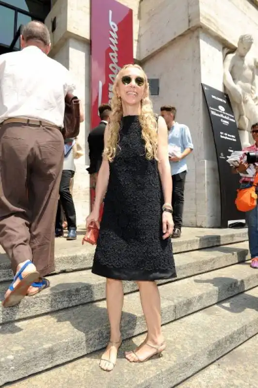 franca sozzani alla sfilata salvatore ferragamol