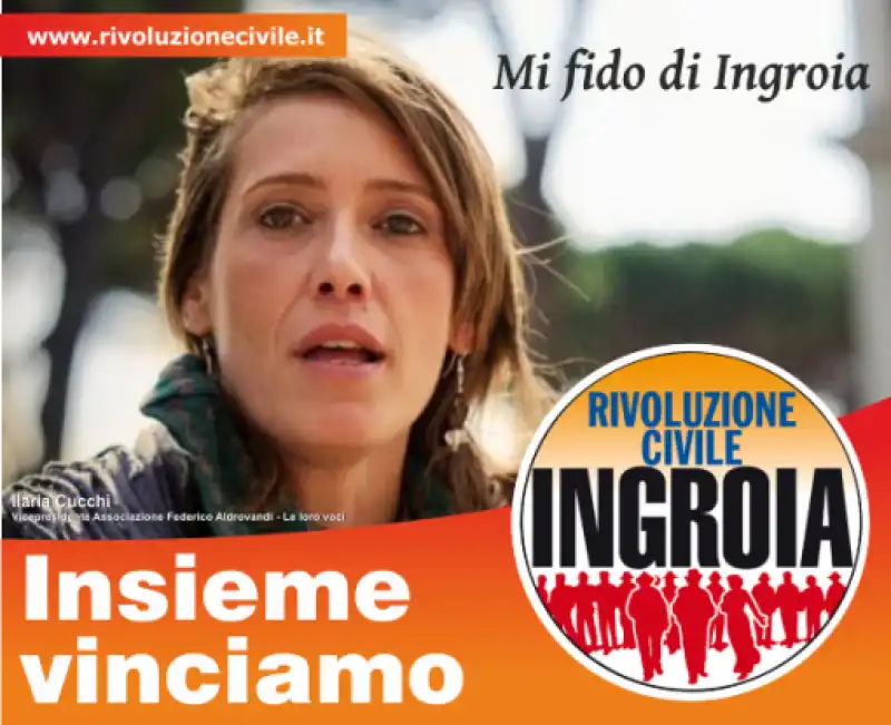 Ilaria Cucchi candidata con Ingroia