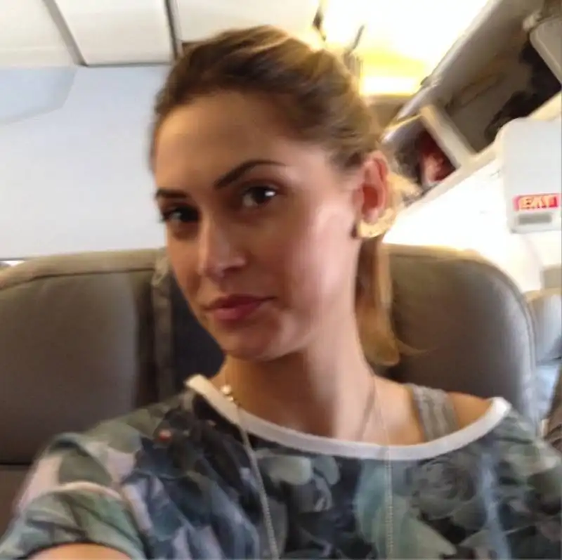 melissa satta in aereo