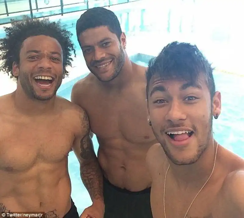 neymar, marcelo e hulk