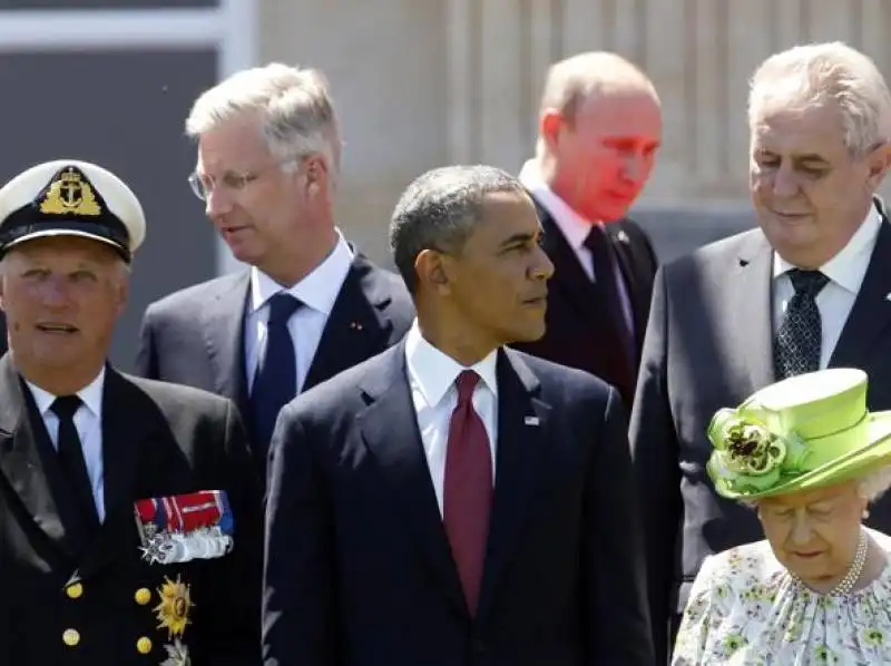 obama alle commemorazioni del dday