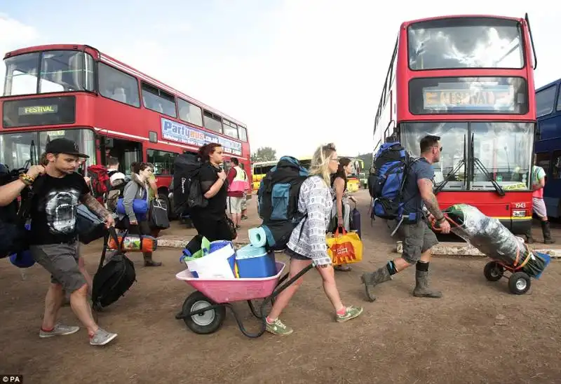 ritorno dal festival di glasto