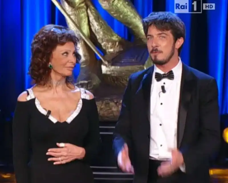 sophia loren e paolo ruffini ai david 7