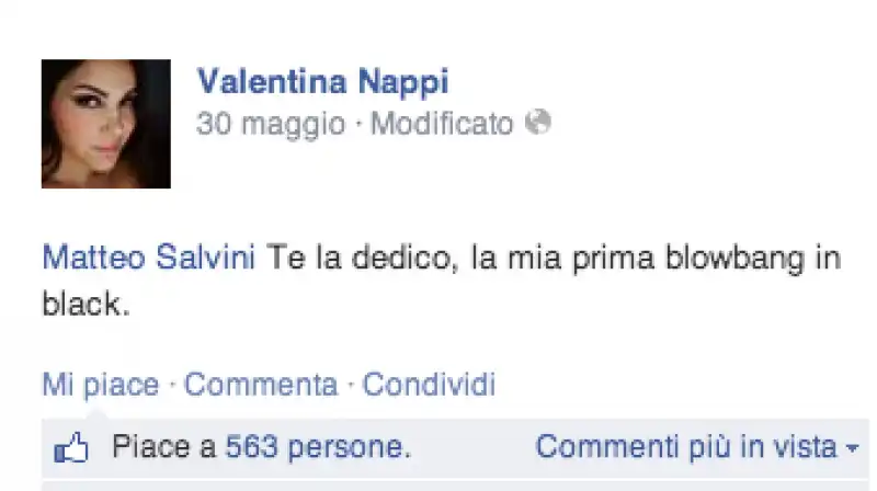 VALENTINA NAPPI E I SUOI NEGRONI 