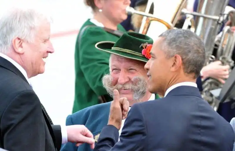 barack obama e horst seehofer 