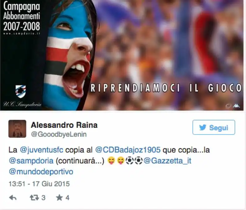 campagna abbonamenti sampdoria 2007 2008