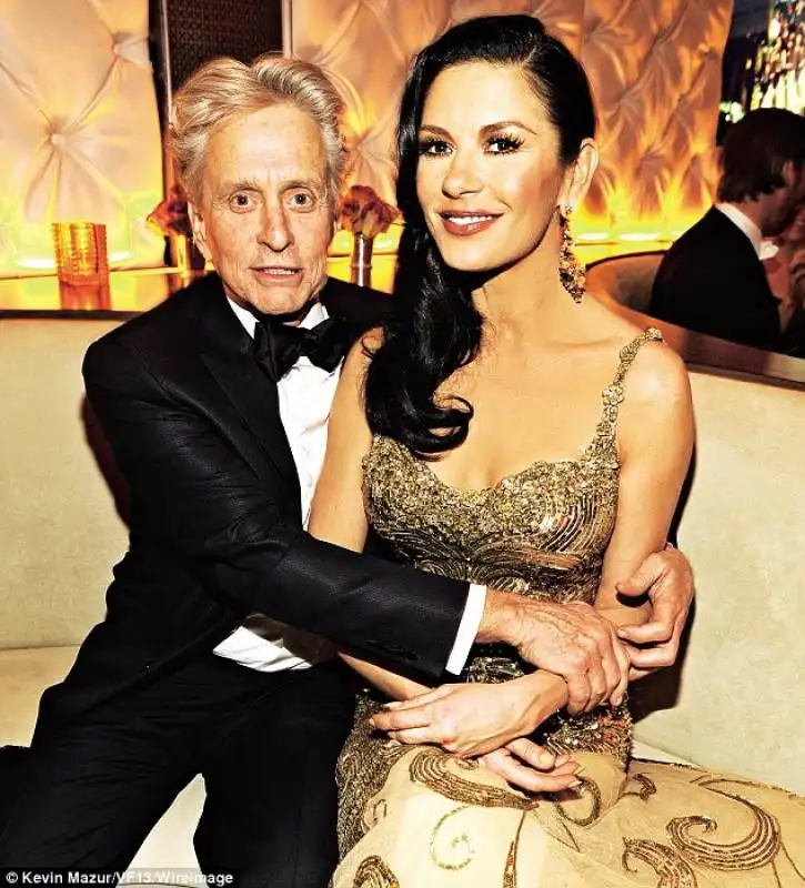 Catherine Zeta Jones con Michael Douglas