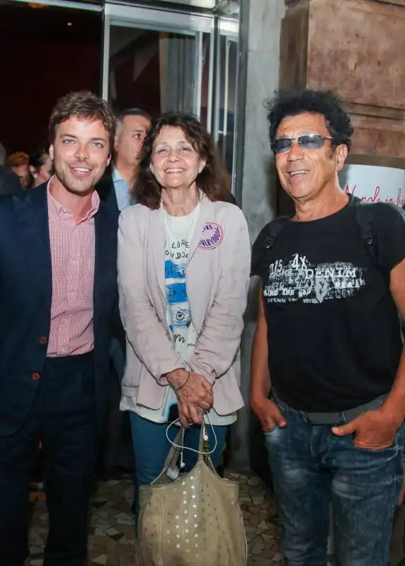 francesco mondadori,milly moratti ed edoardo bennato