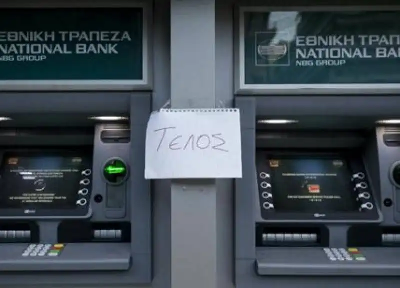 GRECIA - BANCOMAT CHIUSI