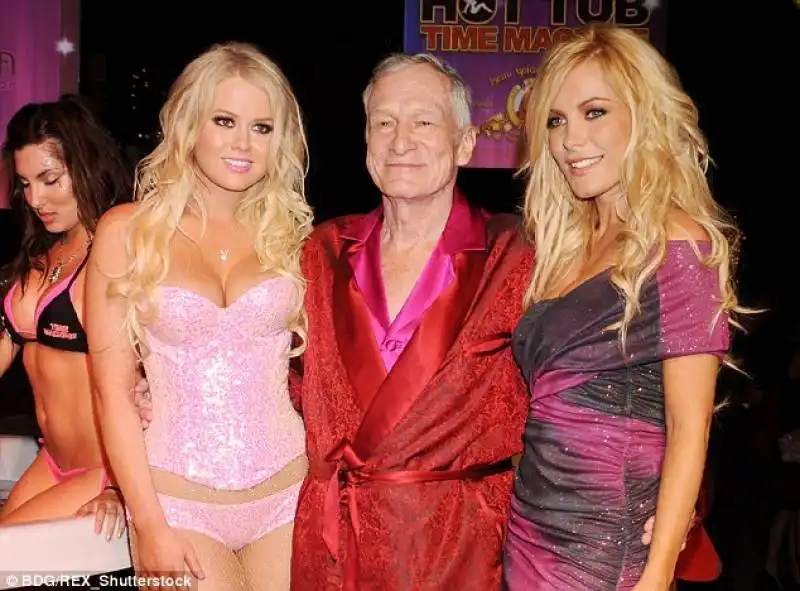 hugh hefner con le playmate