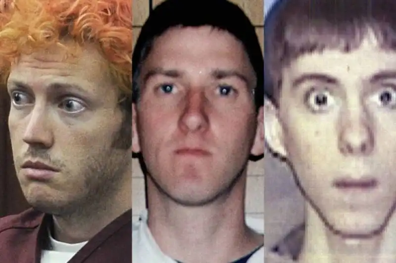 james holmes, timothy mcveigh, adam lanza