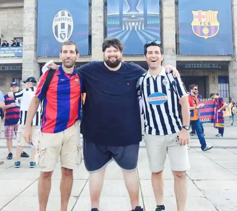 mario adinolfi alla finale juve barca a berlino