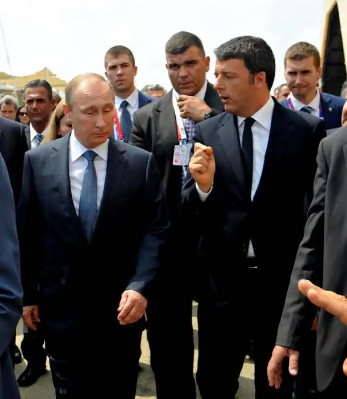 matteo renzi vladimir putin expo