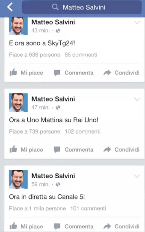 matteo salvini ovunque