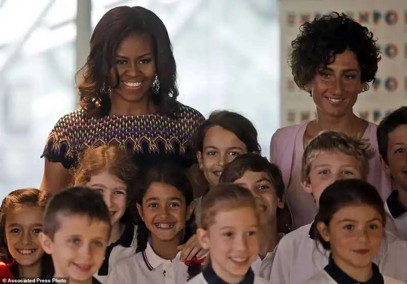 michelle obama a milano con agnese landini  