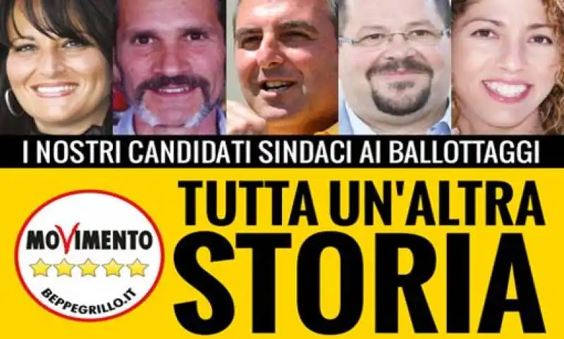 nuovi sindaci del movimento 5 stelle