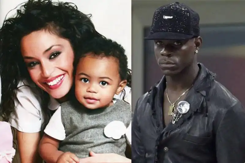 raffaella fico con la figlia pia   mario balotelli 