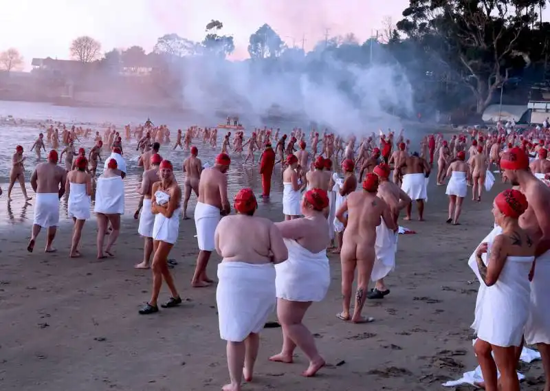 saluto alla estate australiana sotto zero