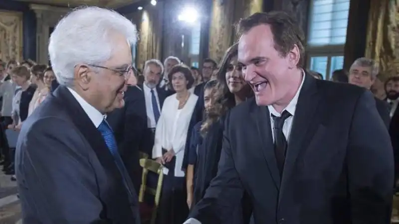 SERGIO MATTARELLA E QUENTIN TARANTINO