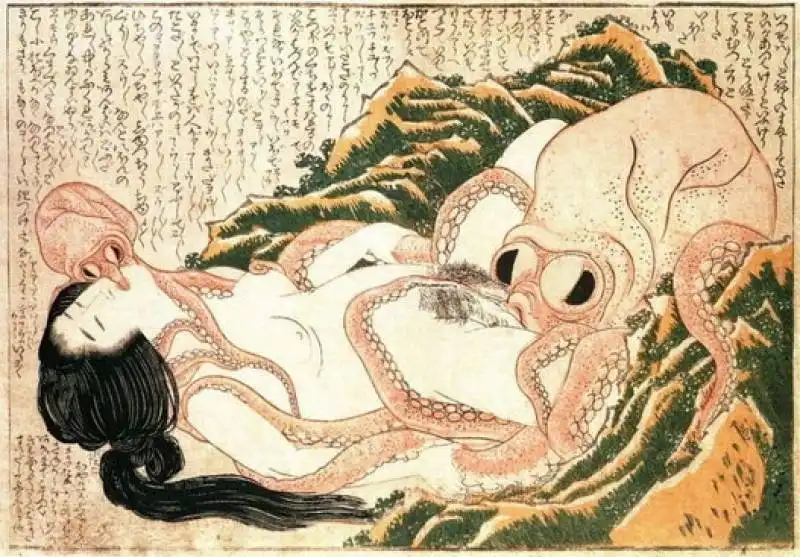 sogno della moglie del marinaio   hokusai