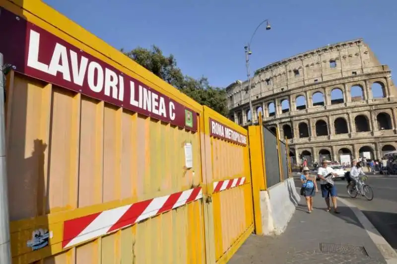 cantiere metro c roma