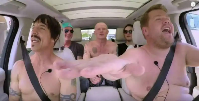 carpool karaoke james corden red hot chili peppers  5