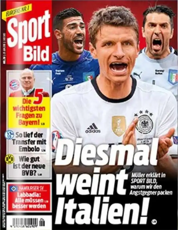 COPERTINA DI SPORT BILD