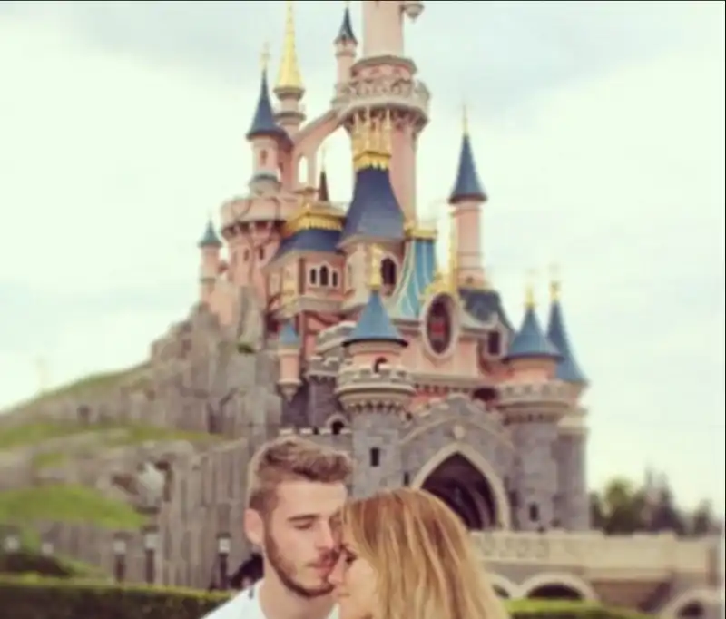 edurne e de gea a disneyland