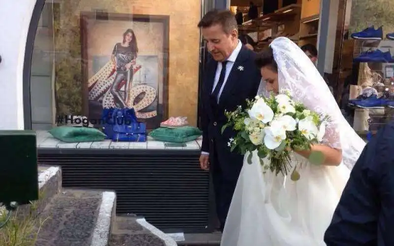 matrimonio della figlia di christian de sica