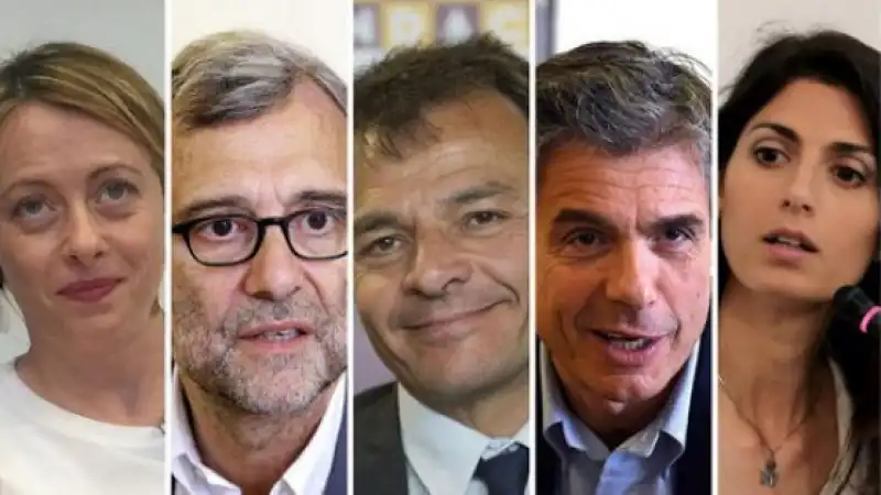 MELONI GIACHETTI RAGGI MARCHINI FASSINA