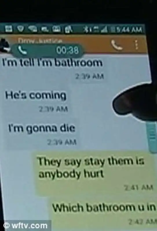 orlando florida si messaggi di un ragazzo intrappolato nel bagno  2