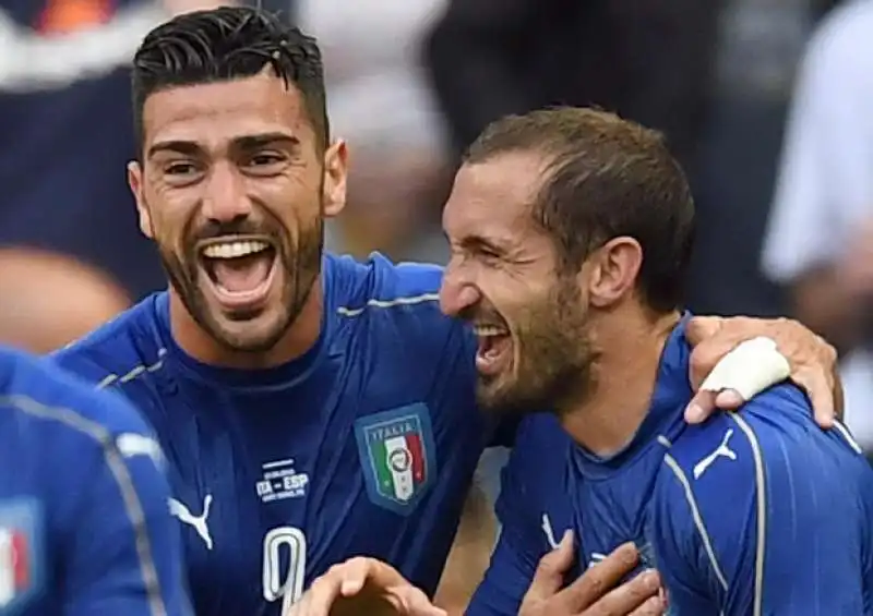 PELLE E CHIELLINI IN ITALIA SPAGNA