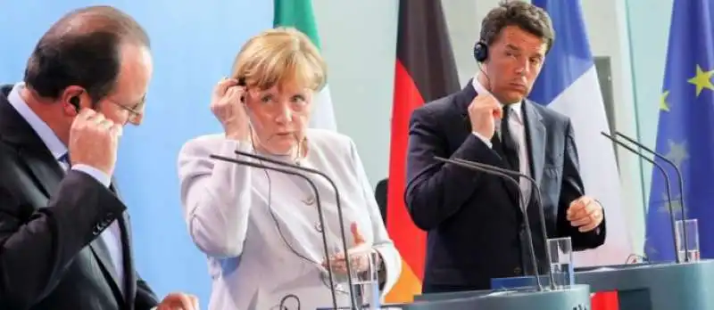 renzi merkel hollande