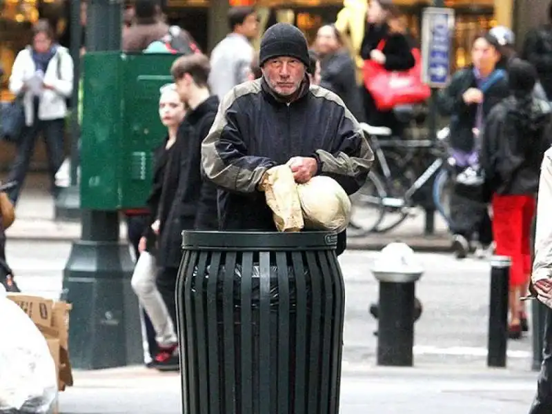 richard gere barbone sul set a manahattan