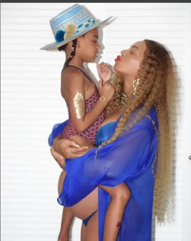 beyonce con la figlia blue ivy