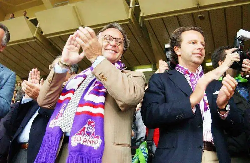 DIEGO E ANDREA DELLA VALLE IN TRIBUNA A TIFARE FIORENTINA