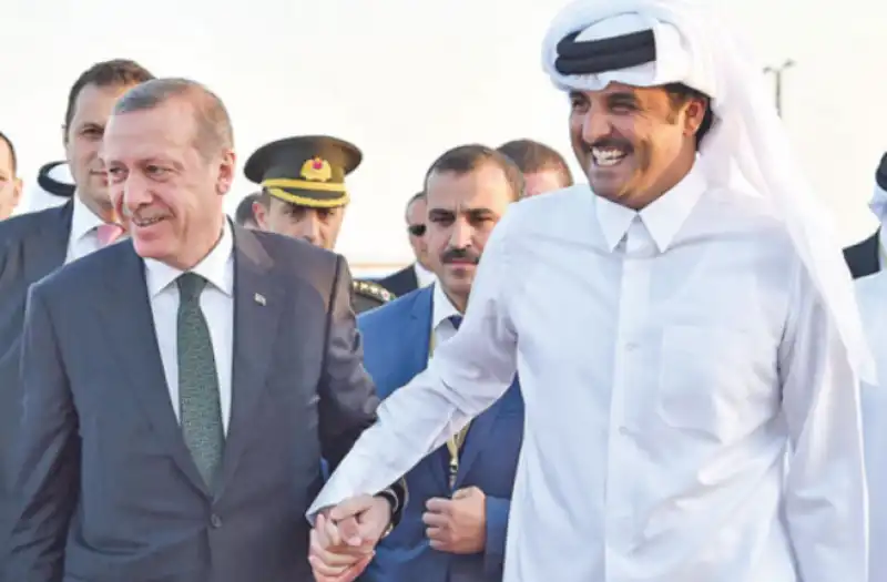 ERDOGAN TAMIM AL THANI EMIRO QATAR