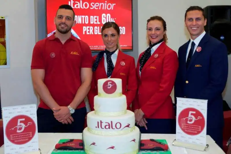 festa per i cinque anni di italo treno 