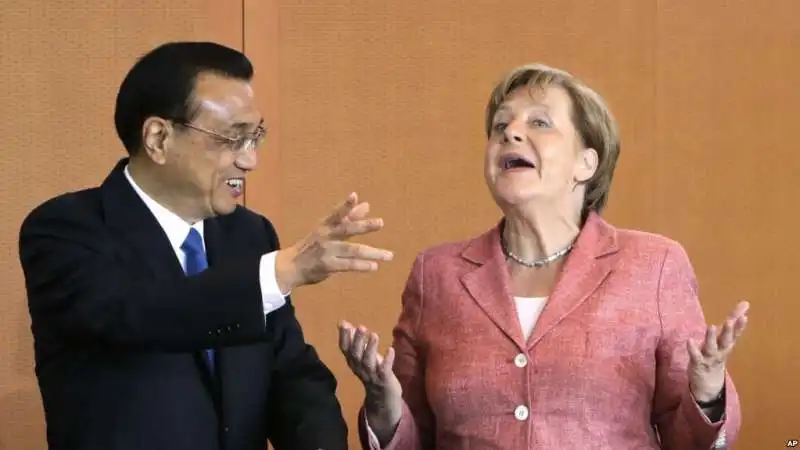 li keqiang  angela merkel