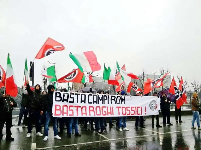 manifestazione di casa pound