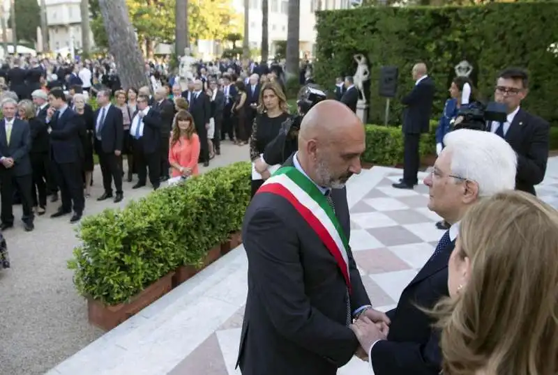 mattarella e il sindaco di amatrice pirozzi