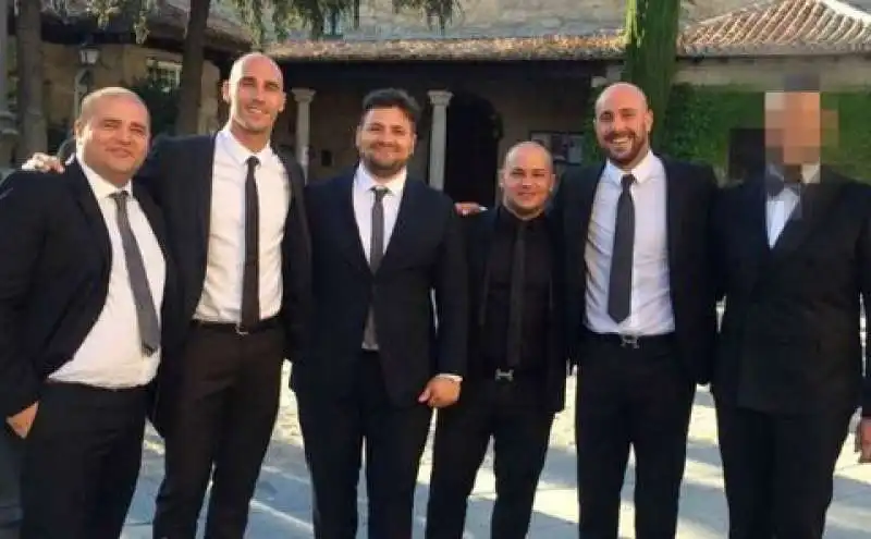 PAOLO CANNAVARO E REINA CON I FRATELLI ESPOSITO E SALVATORE MAGGIO