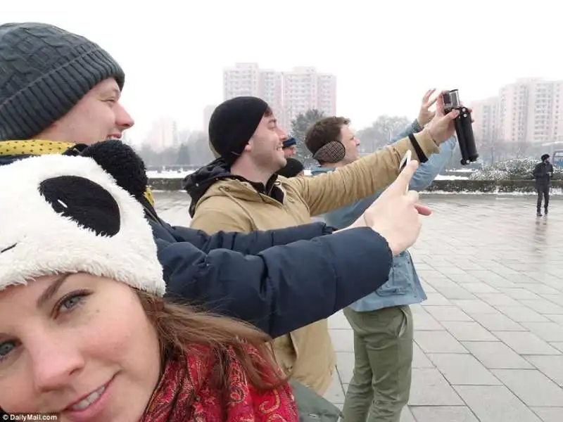 selfie a pyongyang