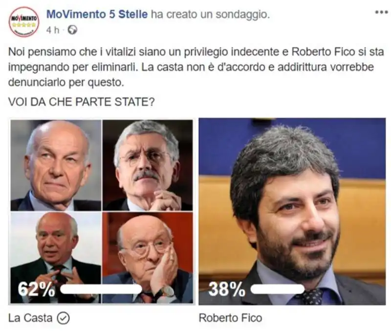 CASTA O ROBERTO FICO M5S