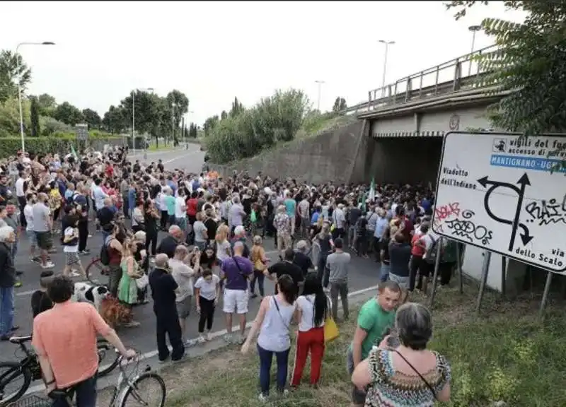 firenze corteo per duccio dini contro i rom 8