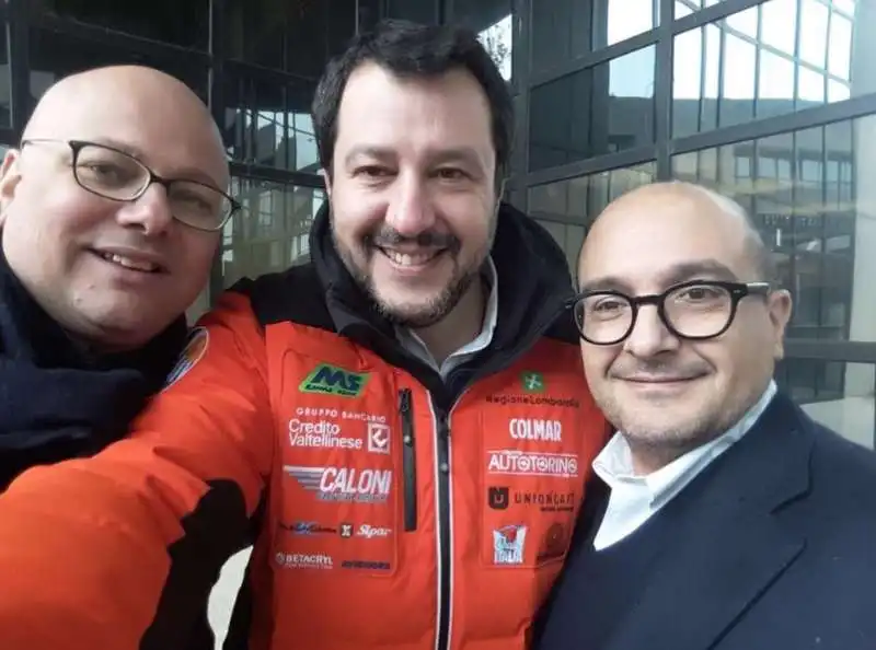 GENNARO SANGIULIANO CON SALVINI E Giuseppe Malara