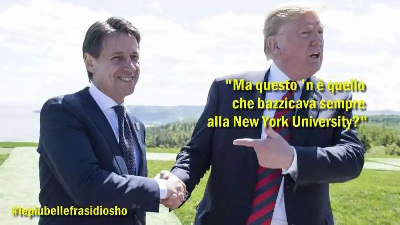 GIUSEPPE CONTE DONALD TRUMP